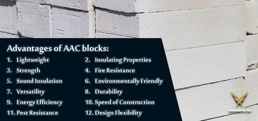 Advantages of AAC blocks