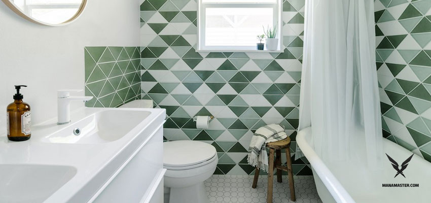 Bathroom tile pattern