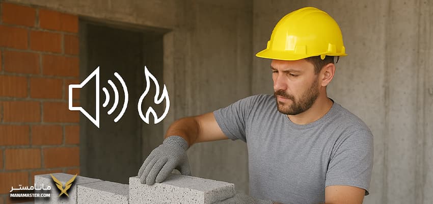 دیوار چینی باغ با بلوک
