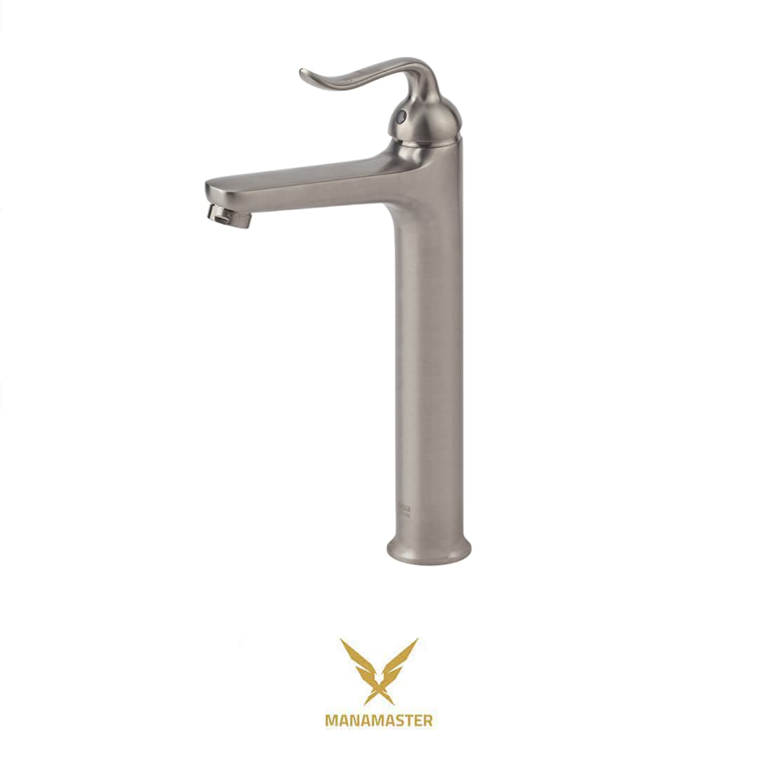 شیر روشویی بلند کسری مدل رابین رنگ کروم مات